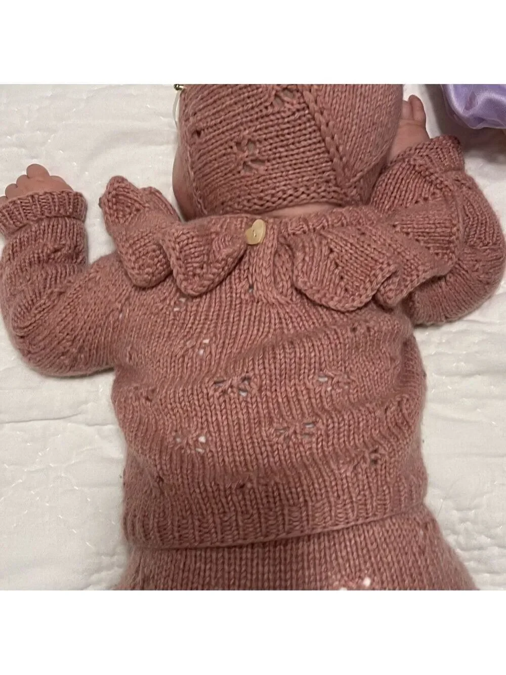 Knitted merino 3-piece set